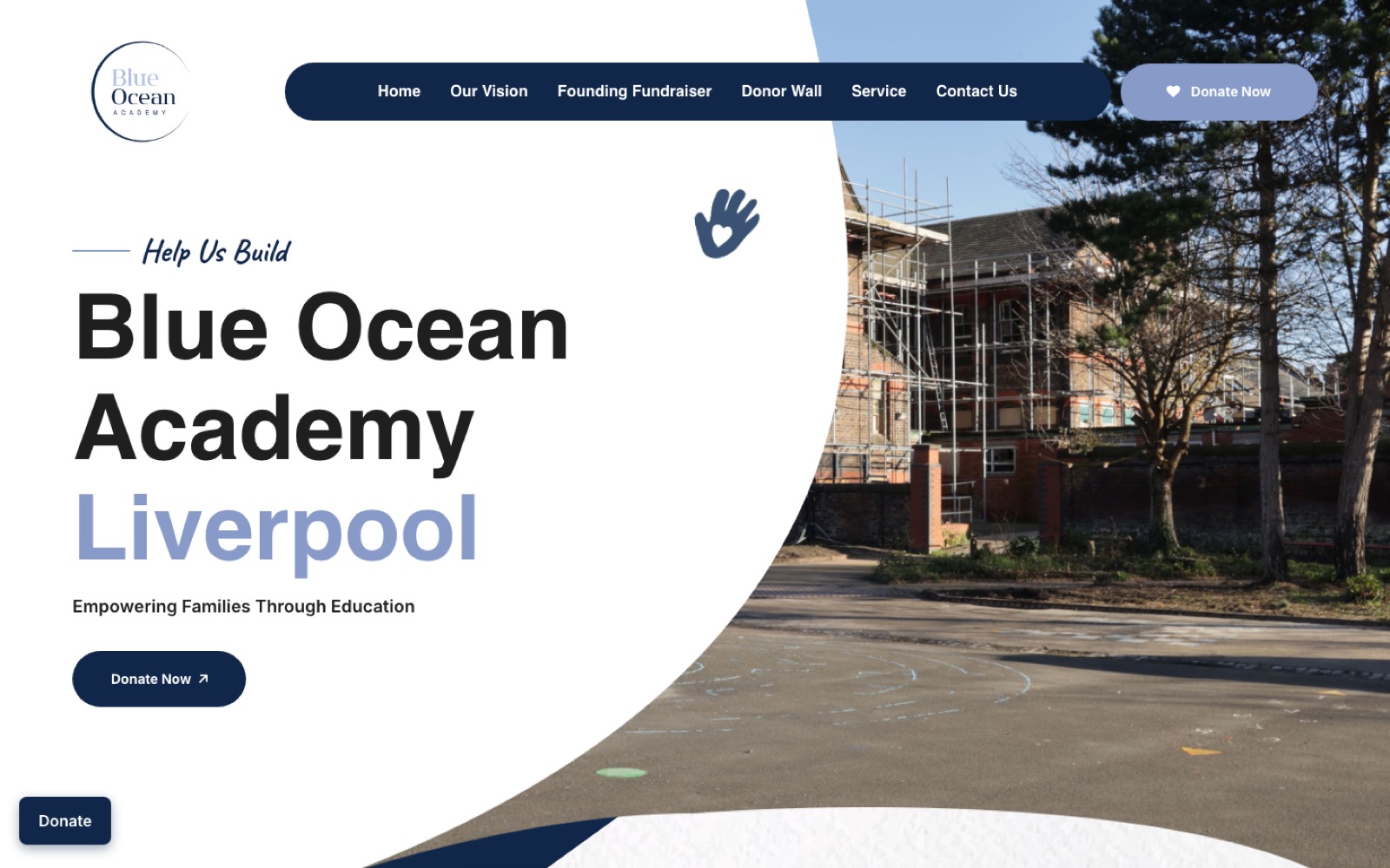 Blue Ocean Academy homepage